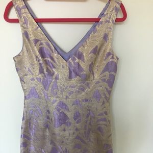 Kate Spade lavender and gold dress